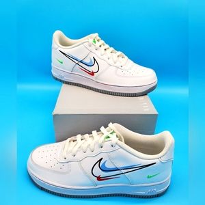 Nike Air Force One Low  GS 7 youth  Big Kids Multi Swoosh